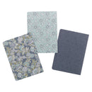 Morning Mercies Blue and Green Floral Notebook Set - Lamentations 3:22-23