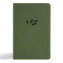CSB Large Print Personal Size Reference Bible, Digital Study Edition, Olive LeatherTouch, Indexed