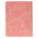 He Restores My Soul Pink Floral Faux Leather Handy-sized Journal  JL802