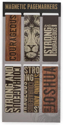 Strong and Courageous Magnetic Bookmark Set