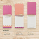 Lamp for My Feet Pink Meadow Tiered Spiral Notepad - Psalm 119:105