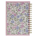 Be Still and Know Purple Floral Spiral Journal - Psalm 46:10