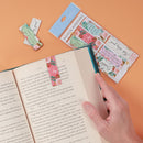 A Grateful Heart Pink Floral Magnetic Bookmark Set