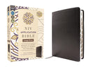 NIV Large Print Application Bible, Black Bonded Leather, Indexed