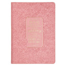 Hope and a Future Pink Bloom Faux Leather Classic Journal - Jeremiah 29:11
