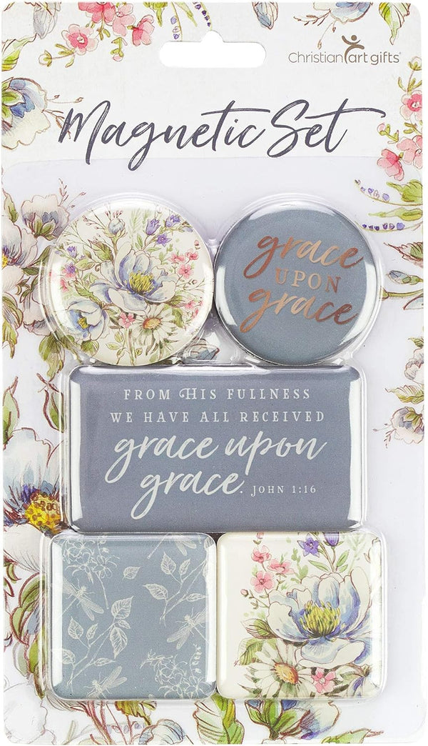 Grace Upon Grace Magnets, Set of 5