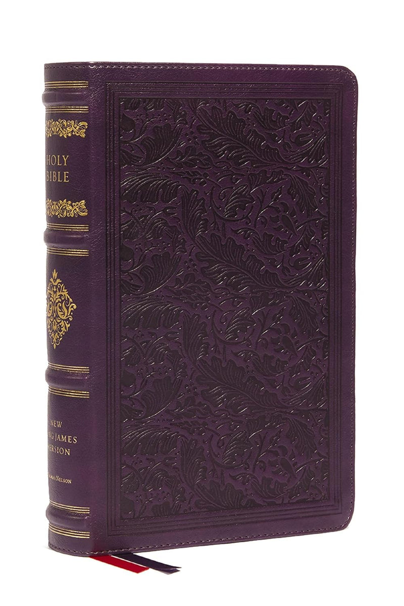 NKJV Large Print Reference Bible, Sovereign Collection, Purple