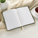 All Things Green Floral Faux Leather Classic Journal with Zipper Closure - Philippians 4:13