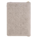 Sufficient Grace Taupe Faux Leather Classic Journal with Zipper Closure - 2 Cor 12:9