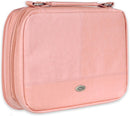 Pink Two Fold Faux Leather Organizer Bible Cover, Large