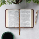 KJV Large Print Compact Bible, Saddle Tan & Butterscotch