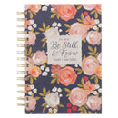 Be Still and Know Painted Peonies Spiral Journal - Psalm 46:10