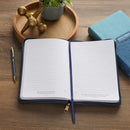 Amazing Grace Navy Blue Floral Zippered Journal