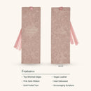 Everything Beautiful Blush Floral Faux Leather Bookmark - Ecclesiastes 3:11
