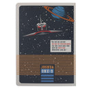 Be Strong and Courageous Blue Space Notebook - Joshua 1:9
