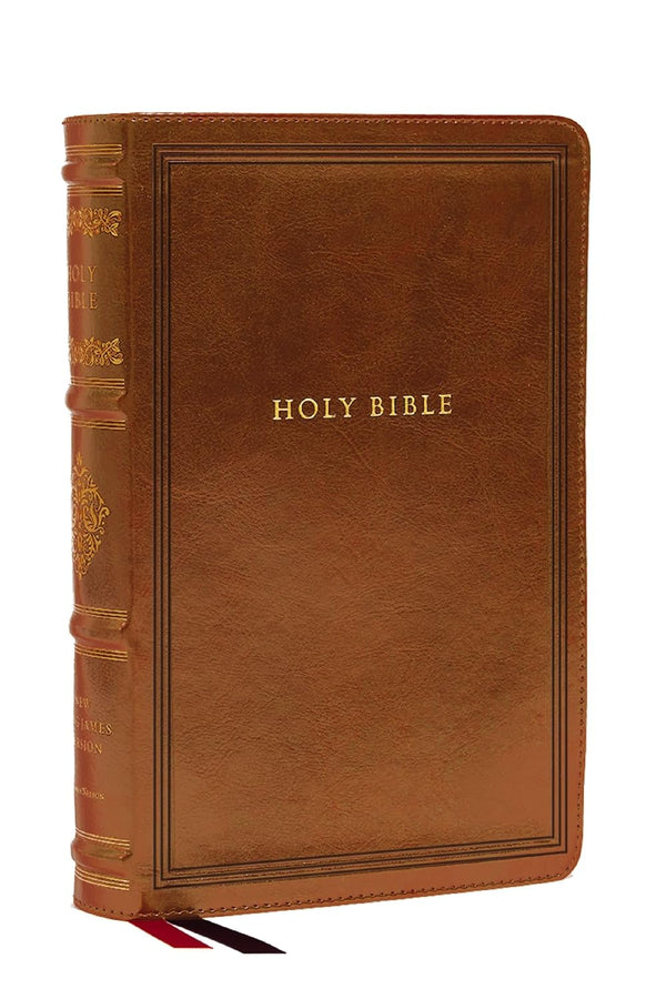 NKJV Large Print Reference Bible, Sovereign Collection, Brown