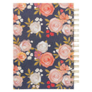 Be Still and Know Painted Peonies Spiral Journal - Psalm 46:10