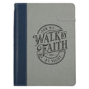 Walk By Faith Navy and Gray Classic Journal JL810