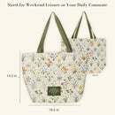 My Grace is Sufficient Floral Tapestry Canvas Tote Bag