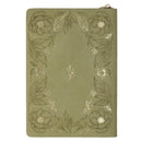 All Things Green Floral Faux Leather Classic Journal with Zipper Closure - Philippians 4:13