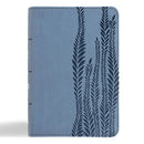 CSB Large Print Compact Reference Bible, Digital Study Edition, Slate LeatherTouch