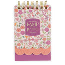 Lamp for My Feet Pink Meadow Tiered Spiral Notepad - Psalm 119:105
