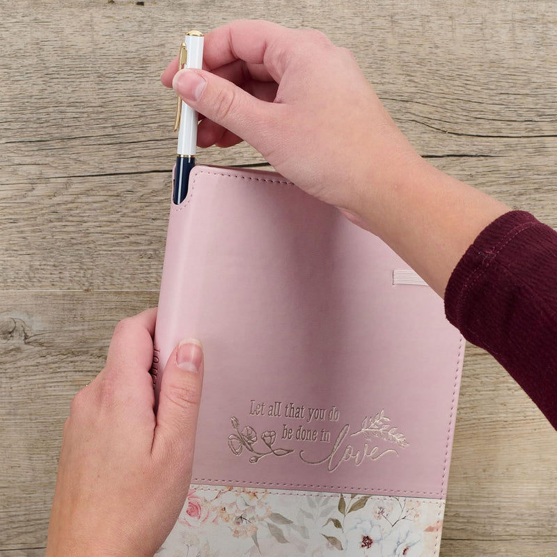 Journal Let All that You Do, Pink & Floral JL687