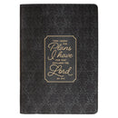 I Know the Plans Graphite Gray Classic Journal—Jeremiah 29:11