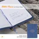 The Lord Will Guide You Blue Faux Leather Classic Journal with Zipper Closure JL730