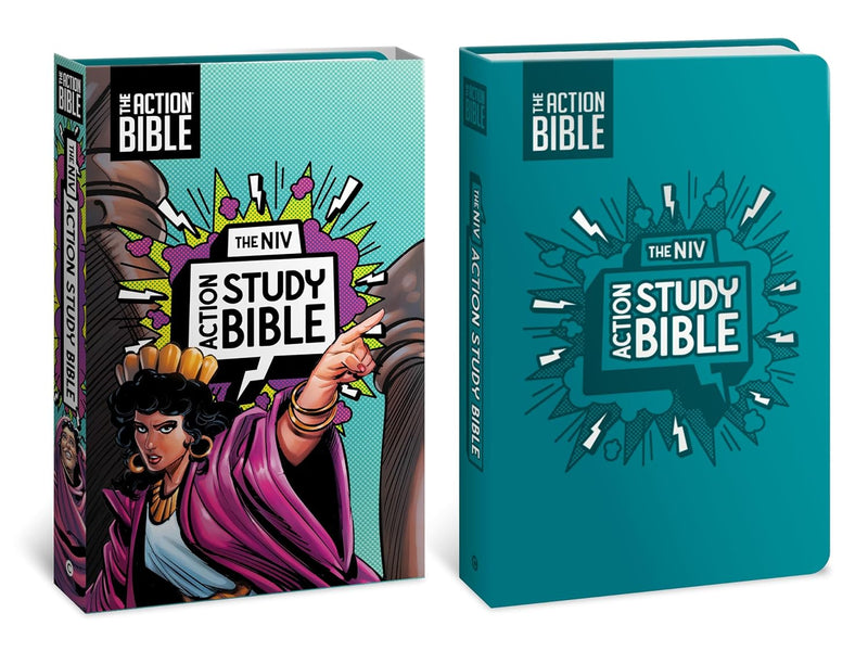 The NIV Action Study Bible - Leathersoft, Aqua