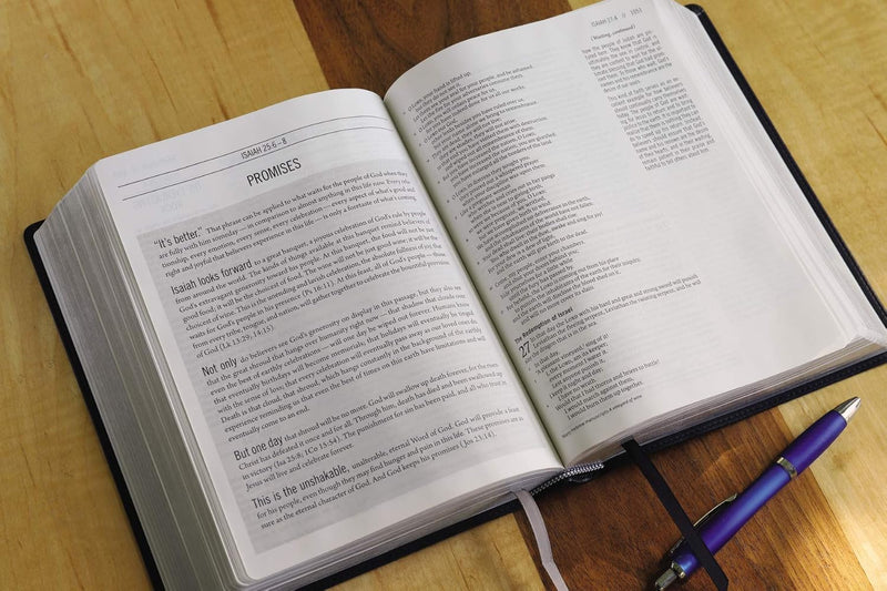 The Jesus Bible, ESV, Leathersoft Black