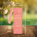 All Things Coral Faux Leather Bookmark - Romans 8:28