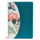 CSB Study Bible For Women, Teal Floral