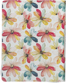 2027 Be Still and Know Large Zippered White Floral Faux Leather 18-Month Planner for Women - Psalm 46:10