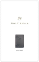ESV Premium Gift Bible, Charcoal, Crown Design