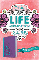 NLT Girls Life Application Study Bible, Purple/Teal