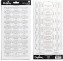 Bible Indexing Tabs, Cream & Gold Floral