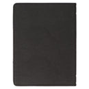 Be Strong and Courageous Black and Gray Faux Leather Handy-sized Journal