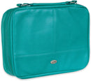 Two-Fold Turquoise Faux Leather Organizer Bible Cover, Extra Large