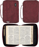 Bible Cover Value Poly-canvas with Ichthus Patch, Extra Large
