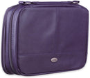 Purple Two Fold Faux Leather Organizer Bible Cover, X-Large