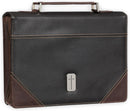 Bible Cover Pursue Righteousness Black & Walnut, Large