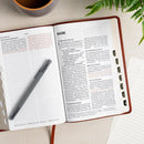 CSB Large Print Personal Size Reference Bible, Digital Study Edition, Burnt Sienna LeatherTouch, Indexed (Copy)