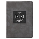 Trust in the Lord Gray Faux Leather Handy-sized Journal - Proverbs 3:5