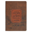 Hope in the Lord Brown Faux Leather Classic Journal - Isaiah 40:31