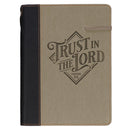 Trust in the Lord Black and Sand Faux Leather Classic Journal JL811