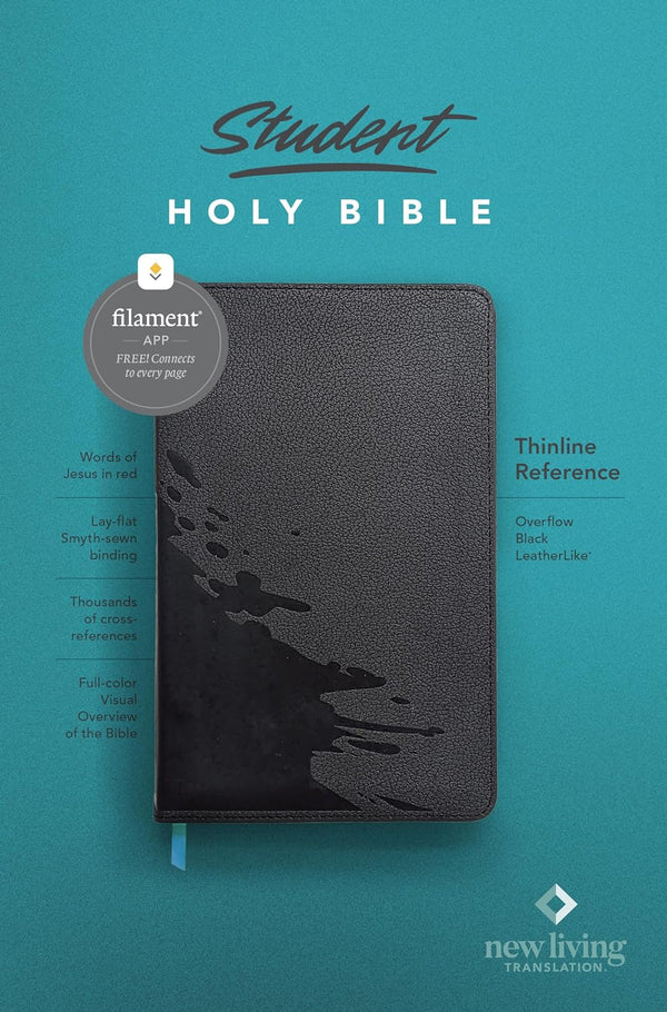 NLT Student Thinline Reference Bible, Black