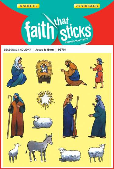 Jesus Is Born Stickers