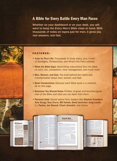 NLT Every Man’s Bible NLT, Large Print, Black, Indexed