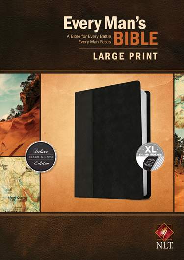 NLT Every Man’s Bible NLT, Large Print, Black, Indexed